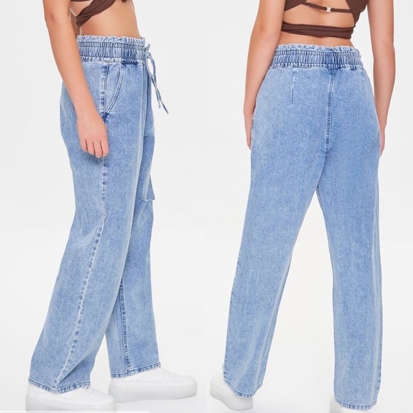 NEW High Rise Pinch Waist 90s Baggy Jeans - Picture 4 of 7